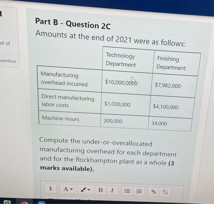 manufacturing labor) and two manufacturing overhead cost pools (the technology department with