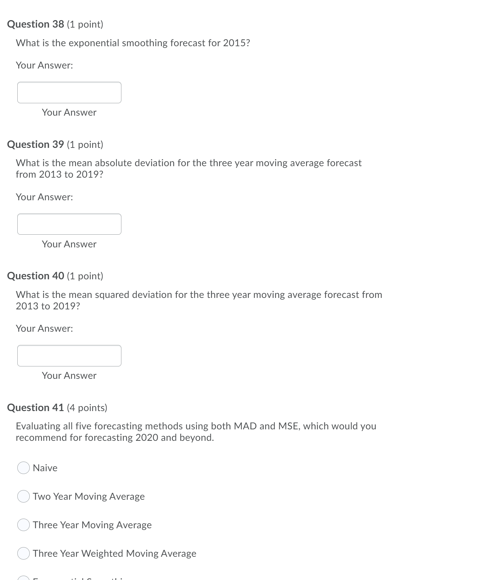 restaurants in South-Western Ontario. The operations manager of the company recognizes that