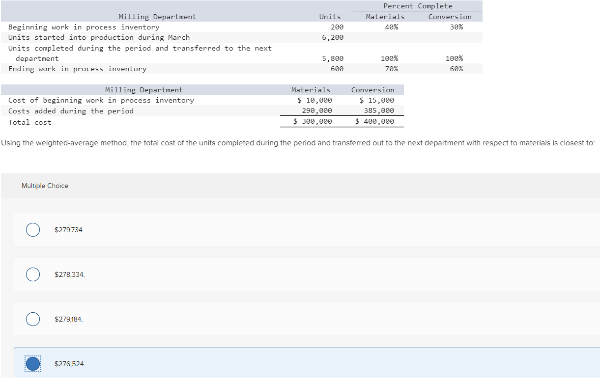 225- ANSWER ALL SECTIONS OR DONT ANSWER Multiple Choice $279,734. $278,334. $279,184.