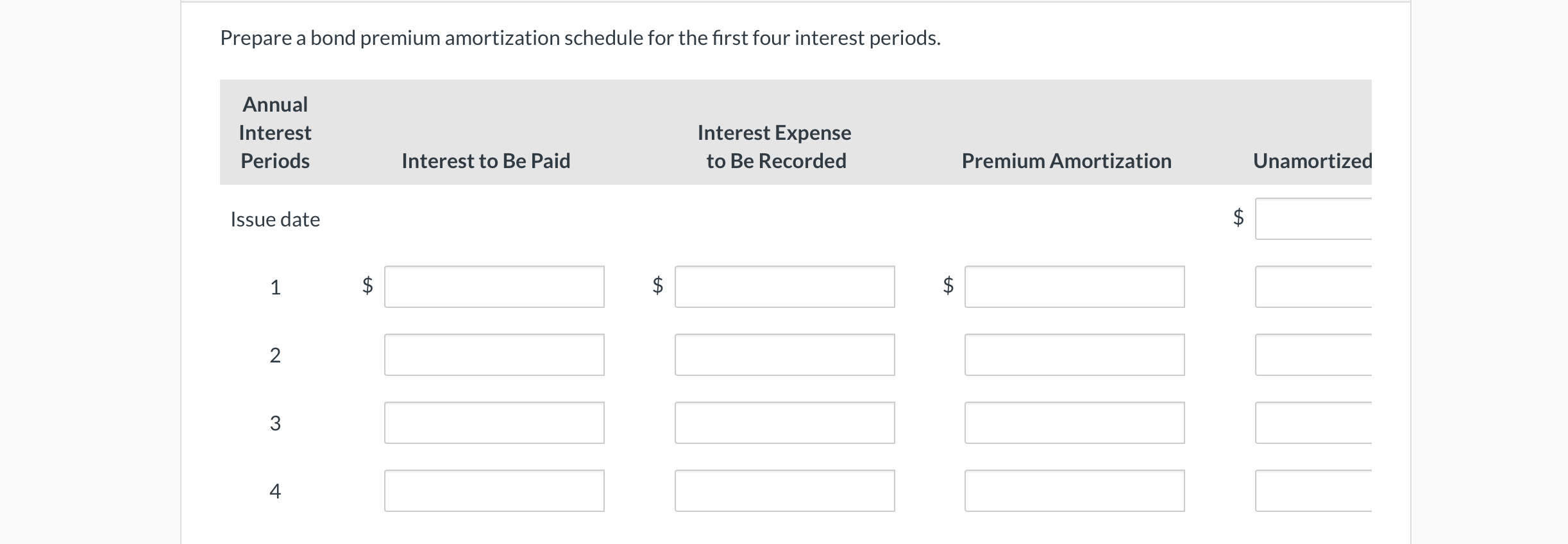 periods. Wildhorse Co, sold $3,600,000, 6%, 10-year bonds on January 1, 2022.