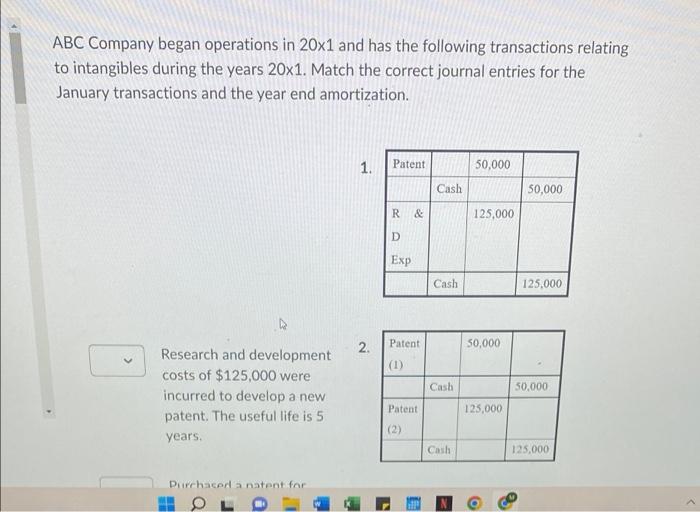 both pictures are all oke problemin two pics ABC Company began operations
