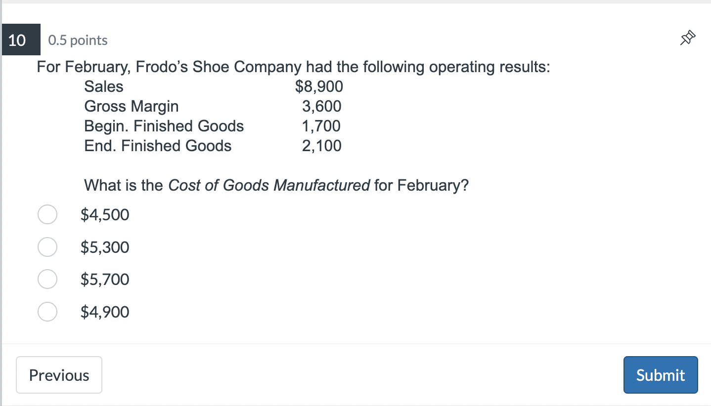 Answer to question 7 and 10, please. 0.5 points For February, Frodo's
