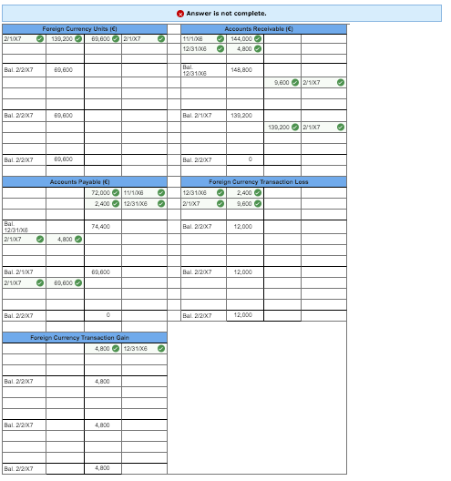 same/similar format. Thank you in advance! Merchant Company had the following foreign