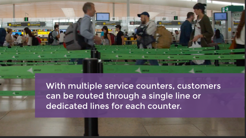 rate than the arrival rate of those passengers. At some times there