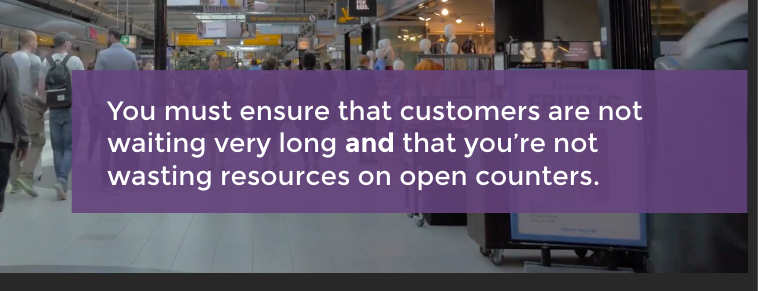 are many departing and arriving flights, while at other times there are