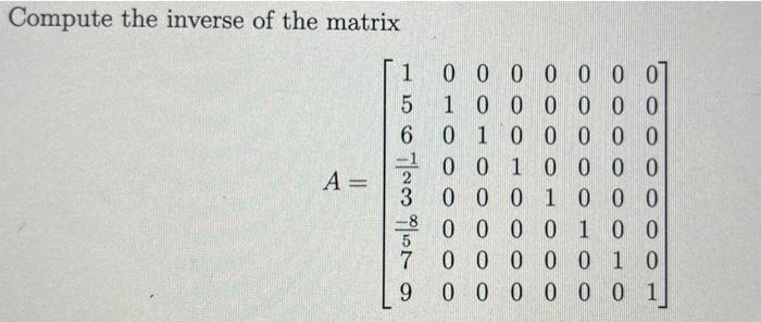  subject- advanced linear algebra pleasa solve it step by step Compute