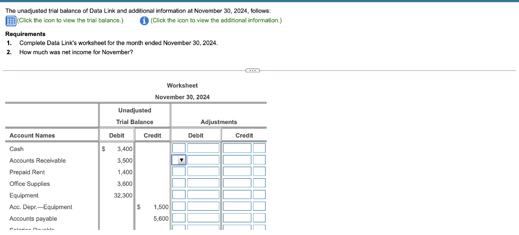 a. Accrued Service Revenue, $700. b. Depreciation, $200. c. Accrued Salaries Expense,