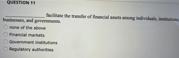 transfer funds from savers and investors to individuals, businesses, and governments that