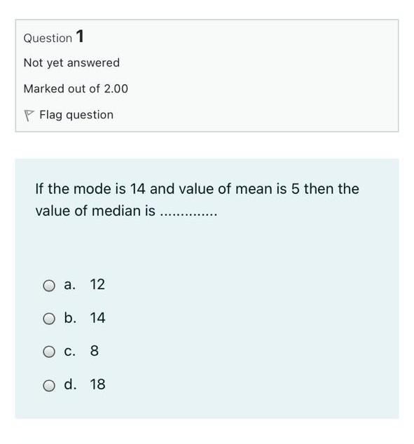  Choose the correct answer without explanation Question 1 Not yet answered