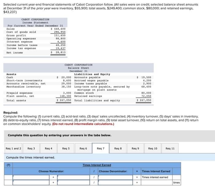 $448.000 Cost of goods sold 296,950 Gross profit 151.650 Operating expenses 98.800
