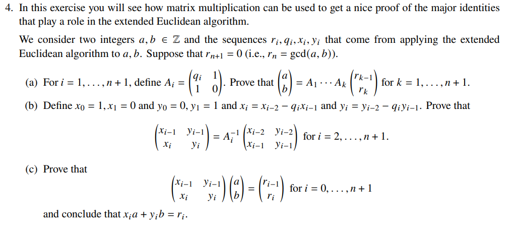 In this exercise you will see how matrix multiplication can be