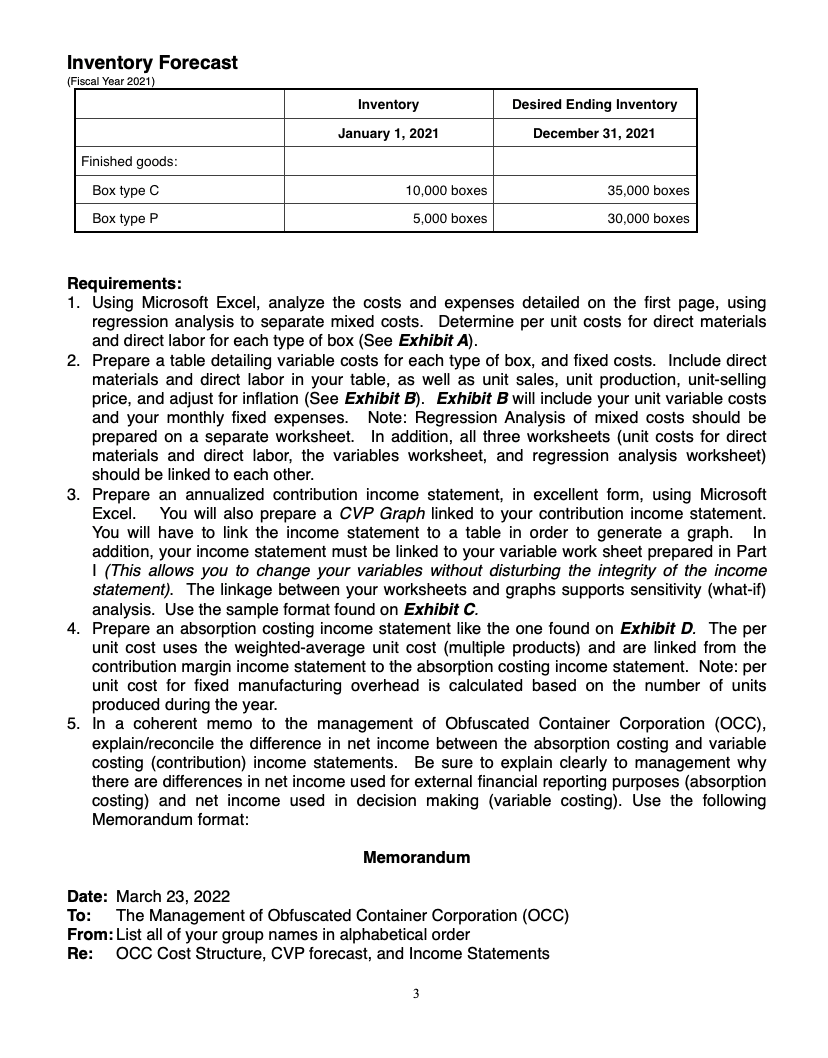 (#3 and #4 on the instructions): With this data, I need help