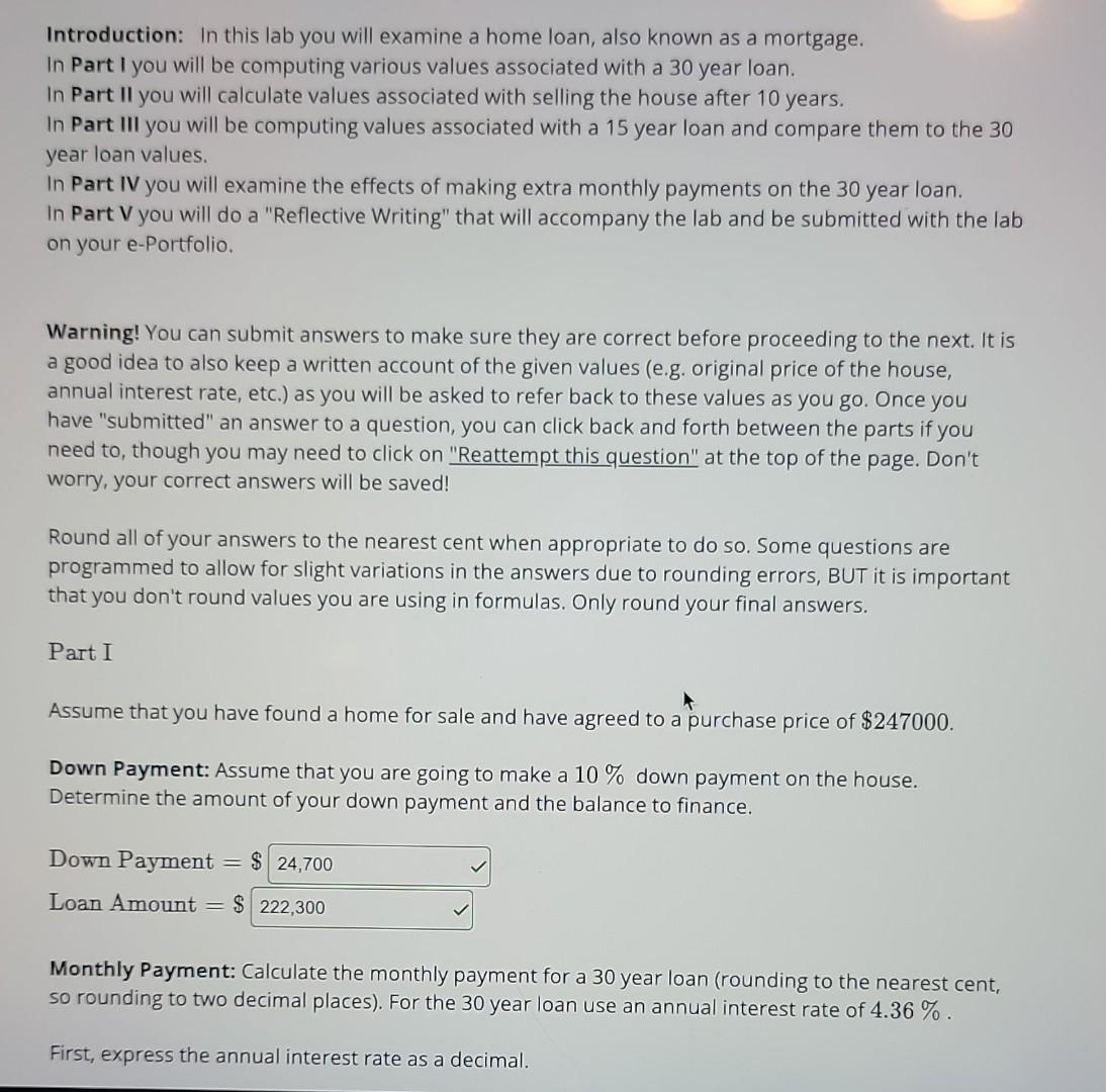 Part 1 & 2. Introduction: In this lab you will examine
