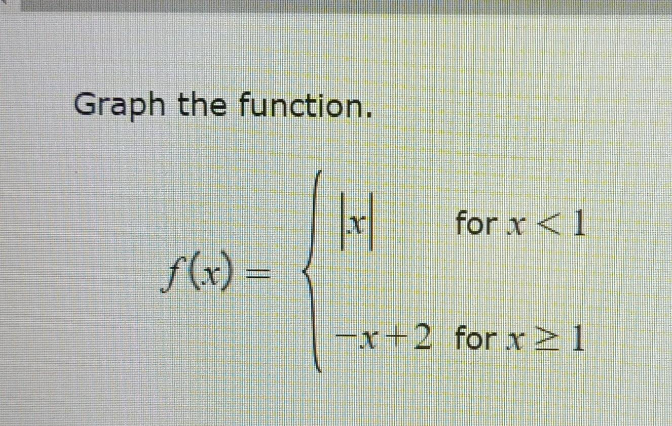  Graph the function. f(x)={xx+2forx