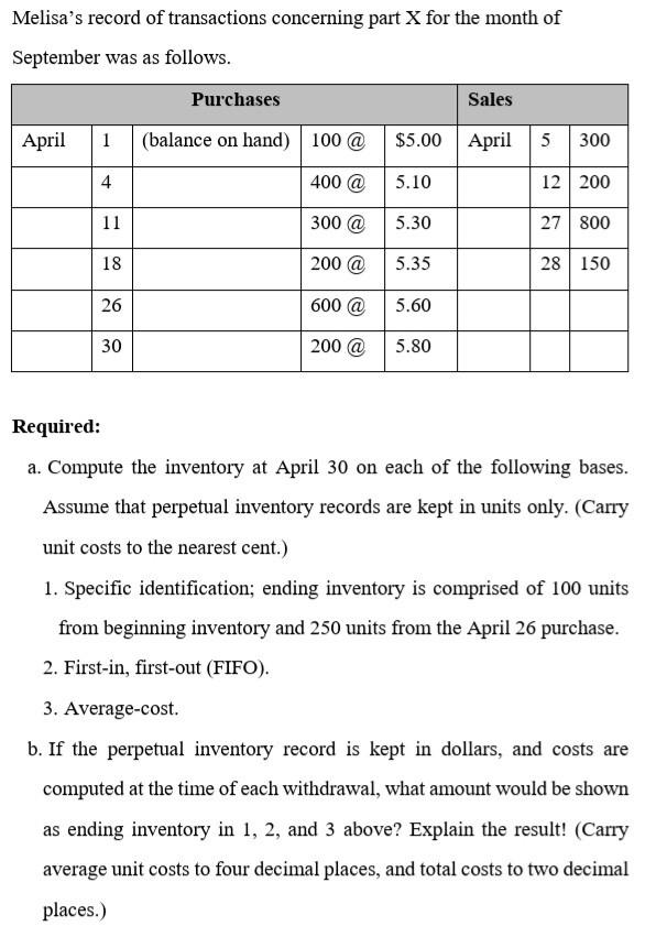  Please make a complete solution in Excel and give the formula
