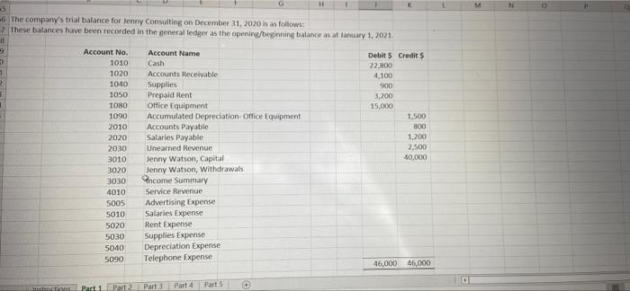 C D M N Jenny Watson started her consulting business, Benny Consulting