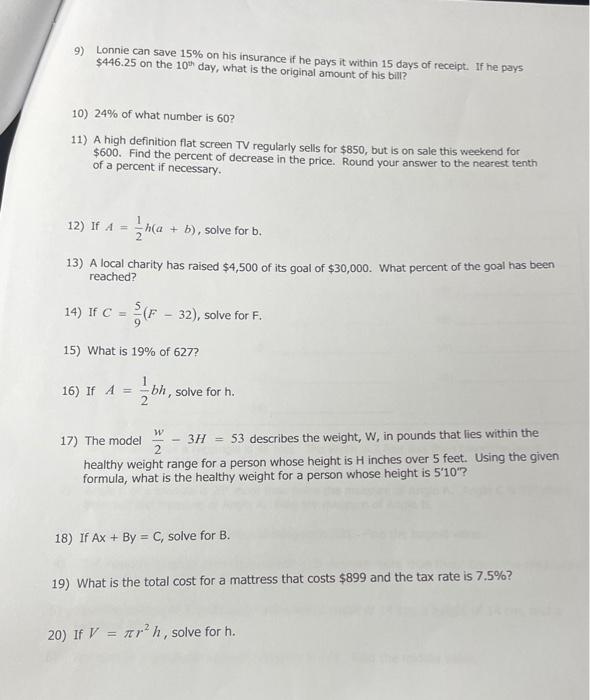 of paper. BOX YOUR FINAL ANSWERS on your work (scrap) paper. You