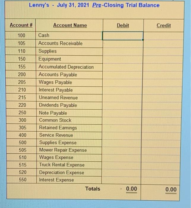 July truck rental July 3 Invoice a new customer 56,805.00 for a