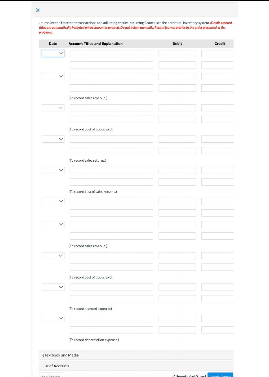 Company had the account balances shown below. (4,000$0.60) The following transactions occurred