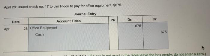Office Equipment Office Supplies Postage Replenishment S Journal Entry Account Titles Date