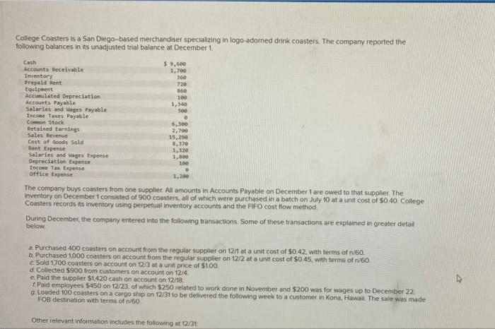 i just need help with the ones that are wrong College Coasters