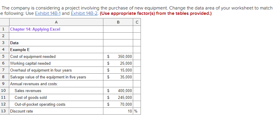 What is the net present value: 1 3 4 5 The company