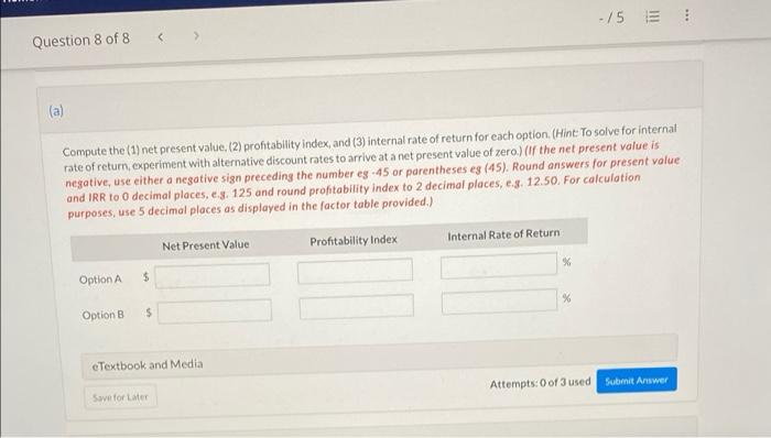 Thank you so much. *** -15 E Question 8 of 8 Brooks