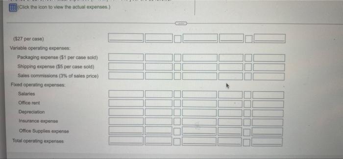 totals unless otherwise noted): (Click the icon to view the budget information.)