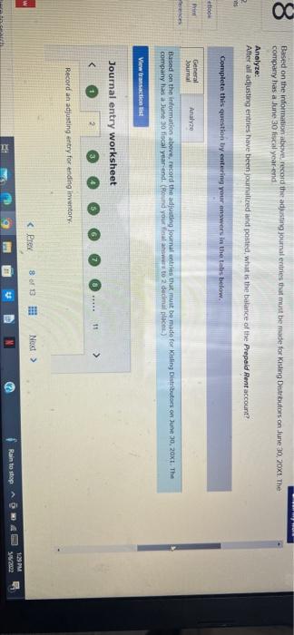 Merchandise Inventory, before adjustment has a balance of $7,800. The newly counted