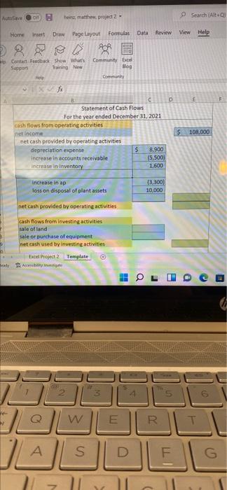 here is all the info given and all the things ive put