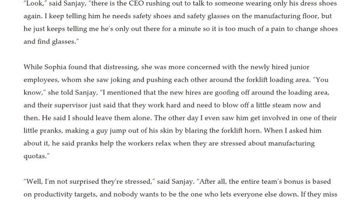 statment that include Concern, Issue and Action!!Noted all answers should based on