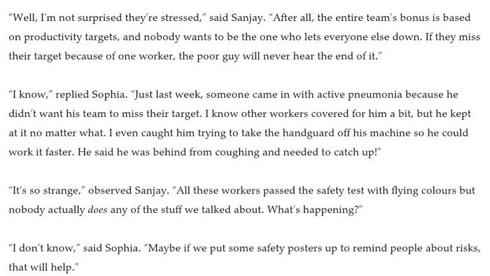 Organizational Behaviour. Problem statement A specific short (2 3 sentences) Compels action