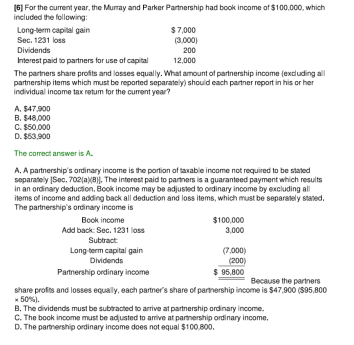  PREPARE A K-1 BASED ON THE INFORMATION PROVIDED. [6] For the