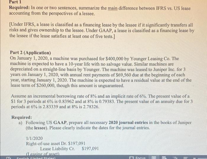 report on the Balance Sheet (any assets and liabilities) and Income Statement