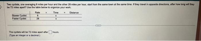 356 miles apart. What are the rates of the trucks? Use the