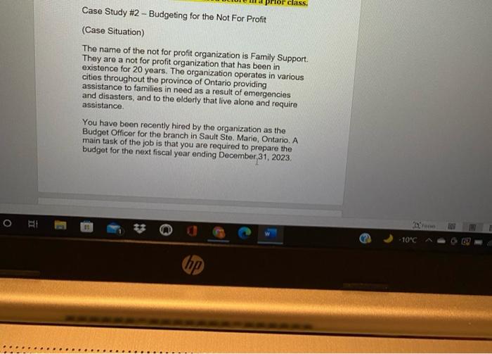 THese four pictures of one assignment prior class. Case Study #2 -