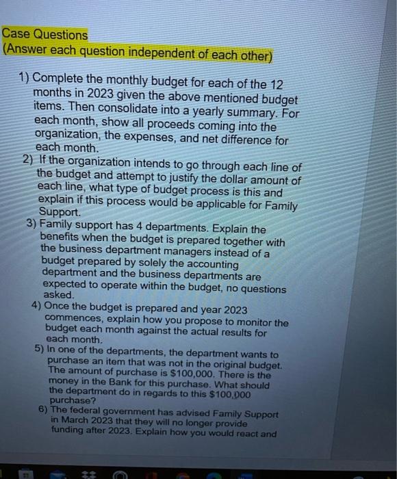 not for profit organization is Family Support They are a not for