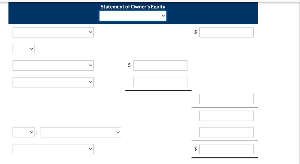 The following information is an alphabetical listing of financial statement items for
