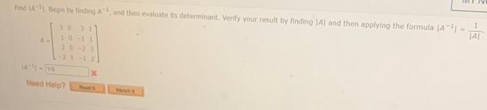 (d) 2A (e) A1 Find A,B,AB, and AB. Then verify that AB=AB.