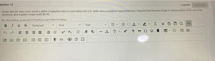  help 12 estion 12 2 points Under IAS 20, how much