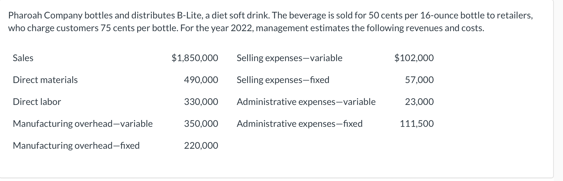 Please mention what values go where with what selection. be specific please