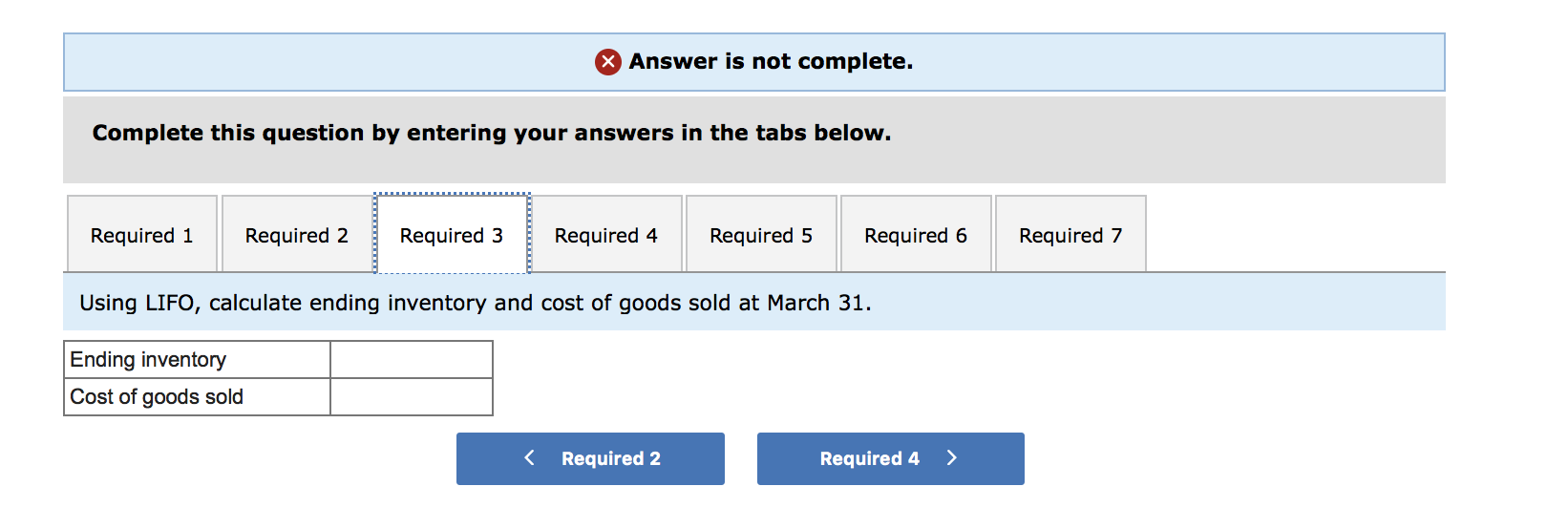 specific identification method, the March 5 sale consists of bikes from beginning