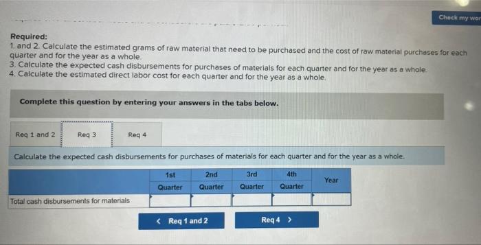 units to be produced by quarter for the upcoming fiscal year: Units