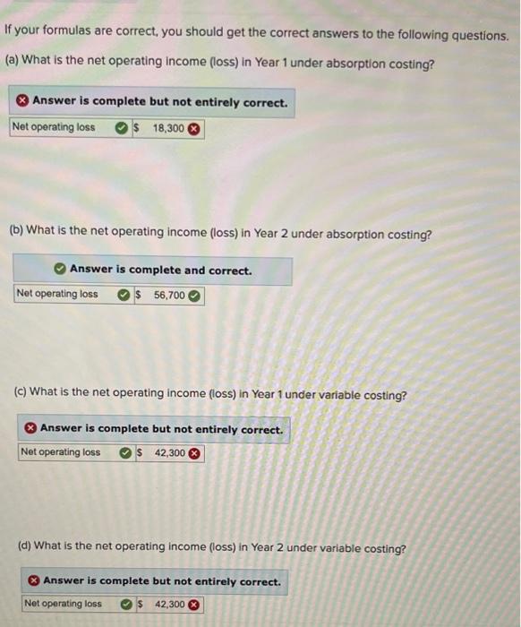 1(a), 1(c), and 1(d). The LIFO inventory flow assumption is used throughout