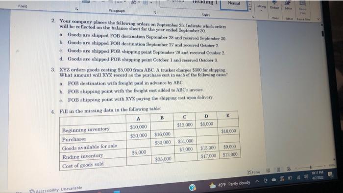 1 INTRODUCTION TO ACCOUNTING FOR INVENTORY 1 Your calendar year company places