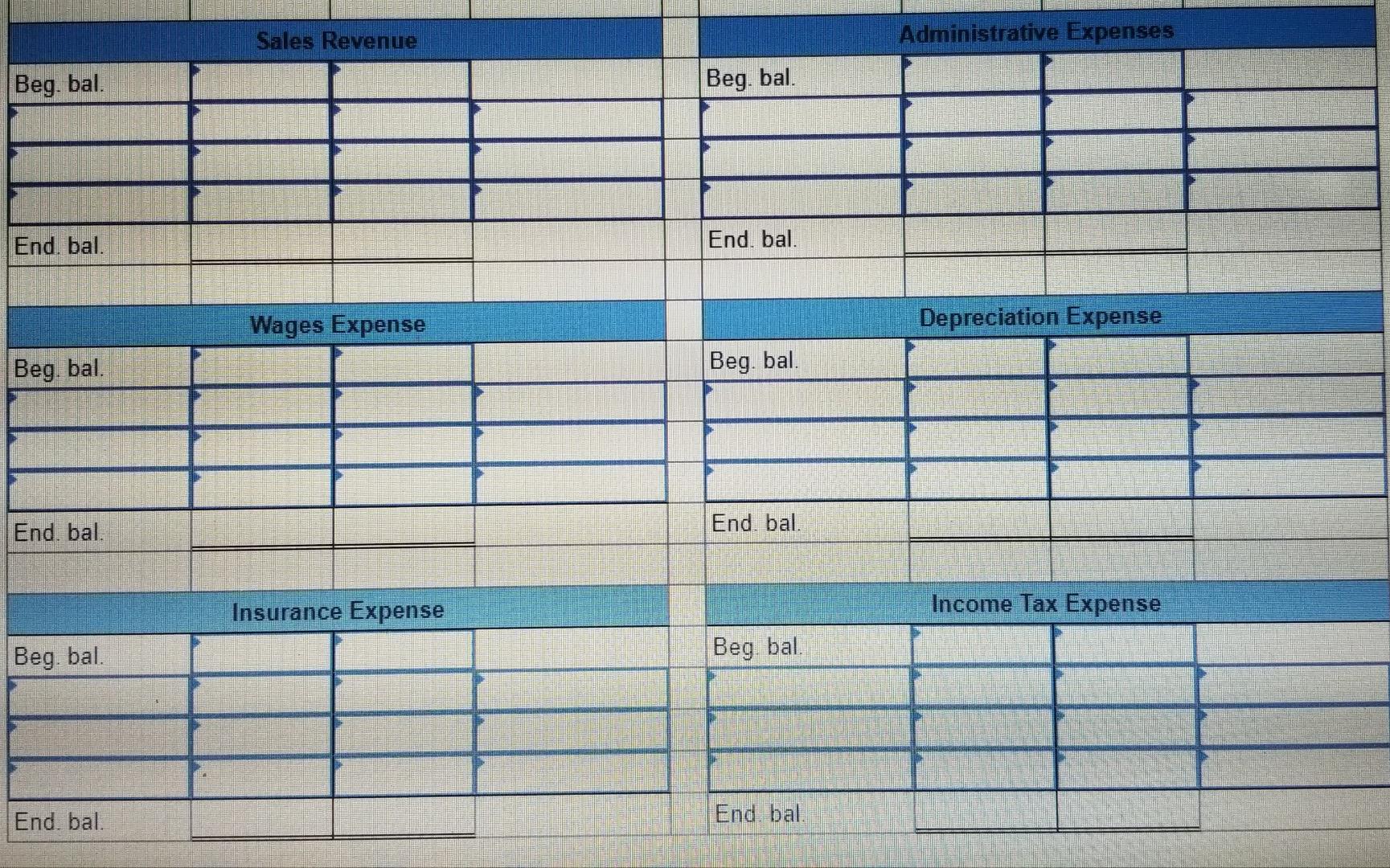 December 31. Account Titles Cash Accounts Receivable Prepaid Insurance Machinery Accumulated Depreciation