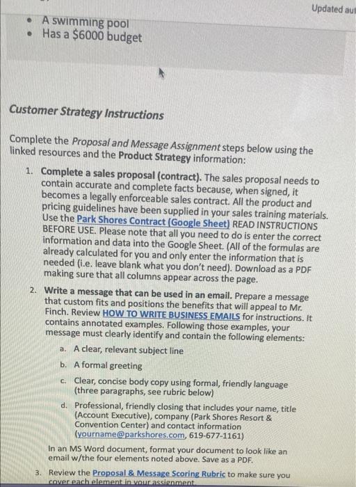 take picture one by one Customer Strategy To: New Convention Center Sales