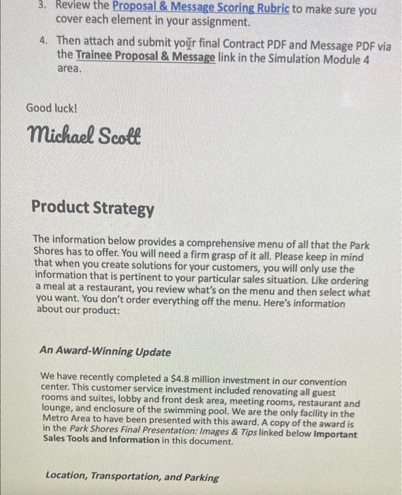 Trainee From: Michael Scott, Sales Manager Re: Proposal for Chris Finch Your