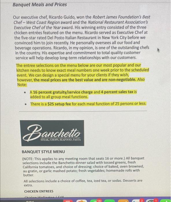 Milwaukee, WI 53201 NOTES (Michael Scott) Visited with Chris Finch on the