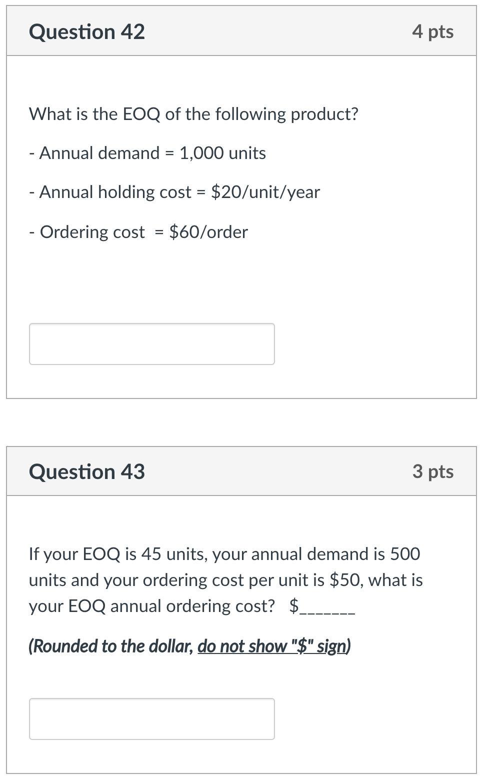 NEED HELP IN THIS QUESTION Question 42 4 pts What is the